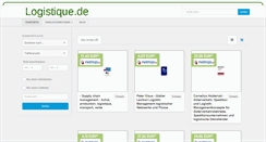 Desktop Screenshot of logistique.de